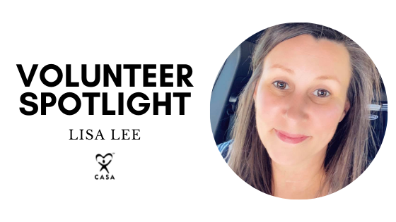 Volunteer Spotlight. Lisa Lee. Close Up. 